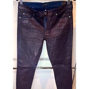 7 For All Mankind Crocodile Print Jeans, 32